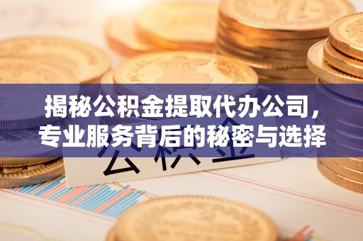 潍城揭秘公积金提取代办公司，专业服务背后的秘密与选择指南